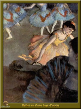Картина "балетная сцена из оперной ложи" художника "дега эдгар"