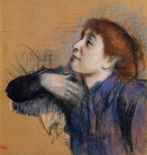 Картина "бюст женщины" художника "дега эдгар"
