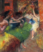 Копия картины "танцовщицы за кулисами" художника "дега эдгар"