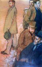 Копия картины "шесть друзей художника" художника "дега эдгар"