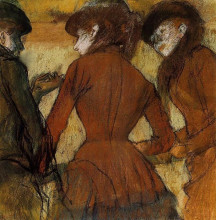 Копия картины "три женщины на скачках" художника "дега эдгар"