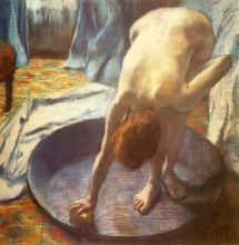 Репродукция картины "ванна" художника "дега эдгар"