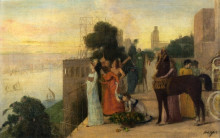Копия картины "семирамида строит город" художника "дега эдгар"