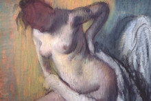 Копия картины "женщина вытирается" художника "дега эдгар"