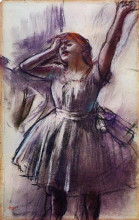 Копия картины "танцовщица с поднятой левой рукой" художника "дега эдгар"