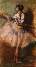 Репродукция картины "танцовщица у станка" художника "дега эдгар"
