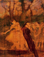 Картина "танцовщицы среди декораций" художника "дега эдгар"