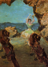 Репродукция картины "танцовщица на сцене" художника "дега эдгар"