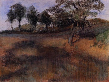 Копия картины "вспаханное поле" художника "дега эдгар"