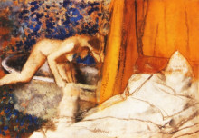 Копия картины "ванная" художника "дега эдгар"