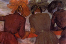Картина "женщины облокотились на перила" художника "дега эдгар"
