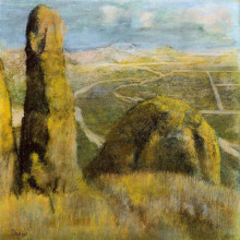 Копия картины "пейзаж" художника "дега эдгар"