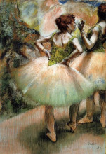 Картина "танцовщицы в розовом и зеленом" художника "дега эдгар"