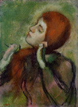 Репродукция картины "женщина расчесыват волосы" художника "дега эдгар"