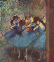 Репродукция картины "танцовщицы в синем" художника "дега эдгар"