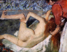 Репродукция картины "ванная (женщина сзади)" художника "дега эдгар"