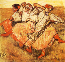 Копия картины "три русские танцовщицы" художника "дега эдгар"