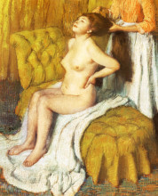 Картина "женщину причесывают" художника "дега эдгар"