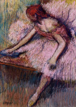 Репродукция картины "розовая танцовщица" художника "дега эдгар"