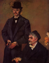 Копия картины "анри руар и его сын алексис" художника "дега эдгар"