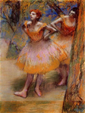 Копия картины "две танцовщицы" художника "дега эдгар"