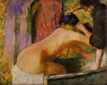 Копия картины "женщина в ванной" художника "дега эдгар"