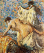 Копия картины "женщина выходит из ванной" художника "дега эдгар"