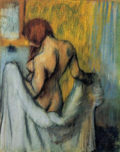 Копия картины "женщина с полотенцем" художника "дега эдгар"