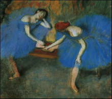 Картина "две танцовщицы" художника "дега эдгар"