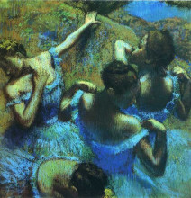 Картина "синие танцовщицы" художника "дега эдгар"