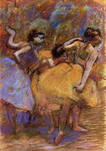 Репродукция картины "танцовщицы" художника "дега эдгар"