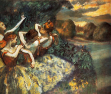Картина "четыре танцовщицы" художника "дега эдгар"