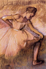Копия картины "розовая танцовщица" художника "дега эдгар"