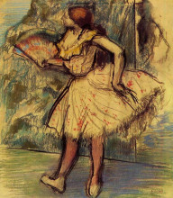 Репродукция картины "танцовщица с веером" художника "дега эдгар"