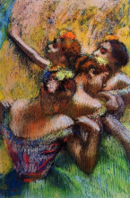 Репродукция картины "четыре танцовщицы" художника "дега эдгар"