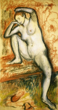 Копия картины "этюд обнаженной танцовщицы" художника "дега эдгар"