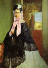 Копия картины "тереза дега, сестра художника, впоследствии мадам эдмон морбийи" художника "дега эдгар"