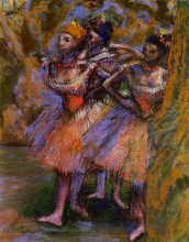 Копия картины "три танцовщицы" художника "дега эдгар"