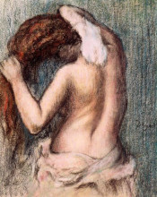 Копия картины "женщина вытирается" художника "дега эдгар"