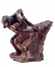 Репродукция картины "сидящая женщина вытирается" художника "дега эдгар"