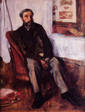 Копия картины "портрет мужчины" художника "дега эдгар"