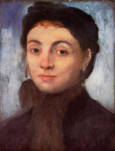 Копия картины "портрет жозефины гойелен" художника "дега эдгар"
