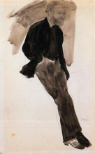 Репродукция картины "эдуард мане стоя" художника "дега эдгар"