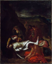 Репродукция картины "положение во гроб христа" художника "делакруа эжен"