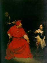 Репродукция картины "joan d&#39;arc being interrogated" художника "деларош поль"