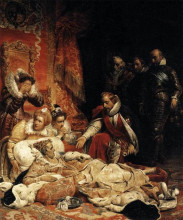 Картина "death of elizabeth i, queen of england" художника "деларош поль"