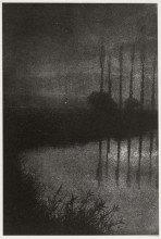 Копия картины "twilight near croissy" художника "демаши робер"