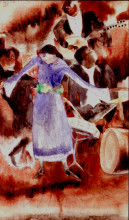 Копия картины "the jazz singer" художника "демут чарльз"