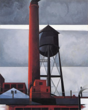 Копия картины "chimney and water tower" художника "демут чарльз"