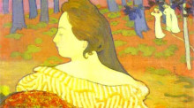 Репродукция картины "beauty in the autumn wood" художника "дени морис"